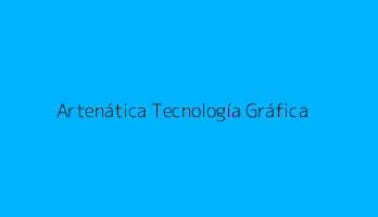 Artenática Tecnología Gráfica